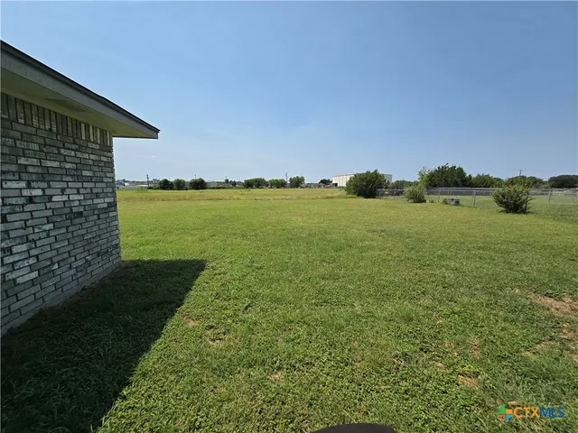 a view of an ocean from a yard