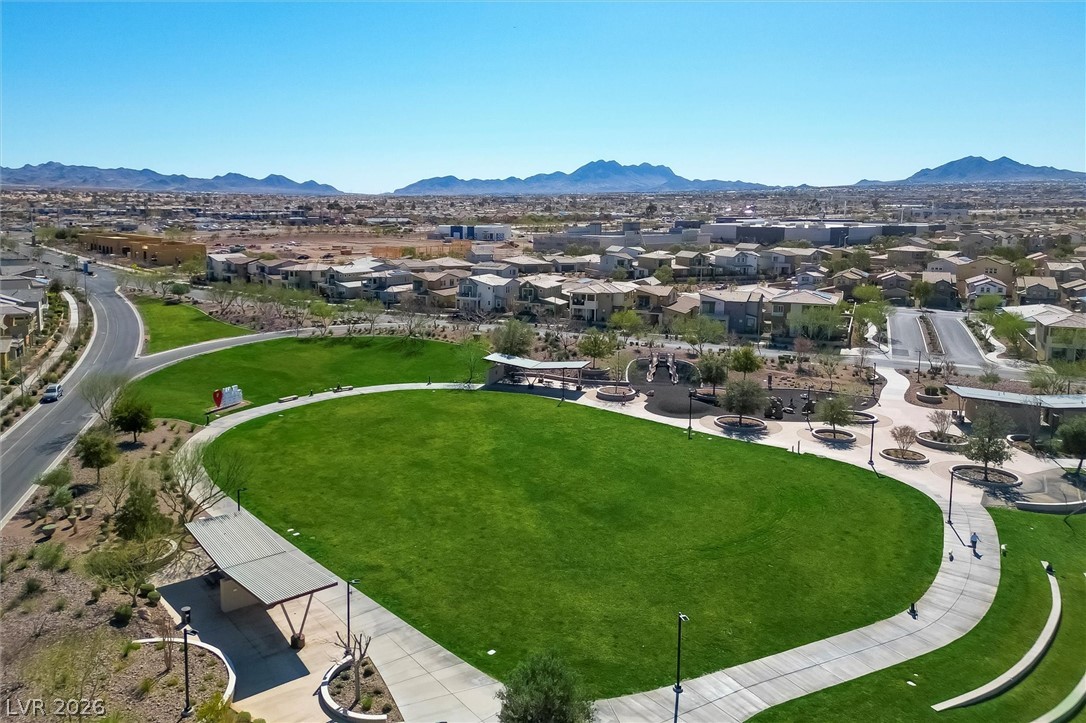 175 Hazel Heights Henderson, NV 89011 - Photo 42 of 55 Aerial perspective of suburban area featuring mountains
