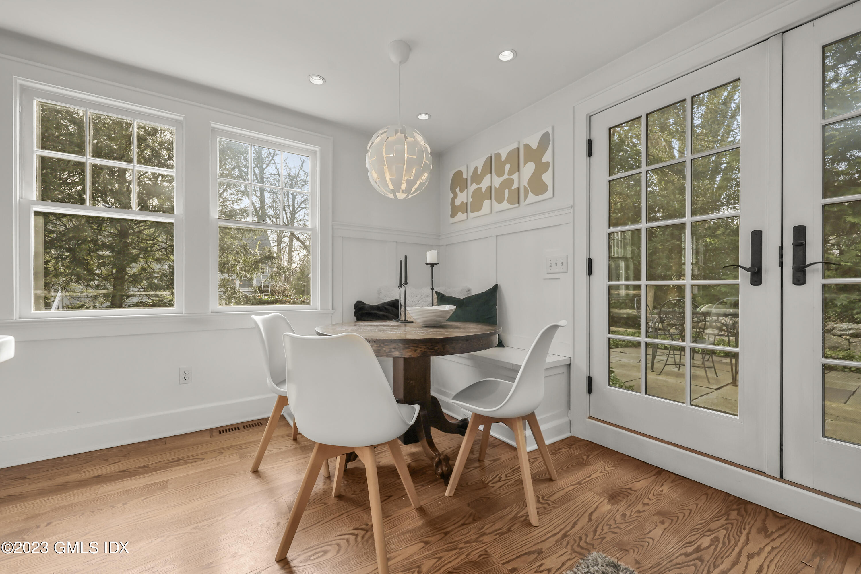 258 Riverside Avenue Riverside, CT 06878 - Photo 6 of 7 a view of a dining room with furniture window and outside view