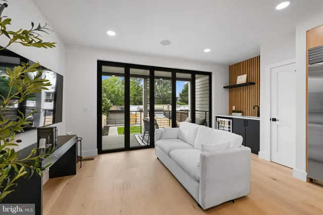 a view of a door and an entryway