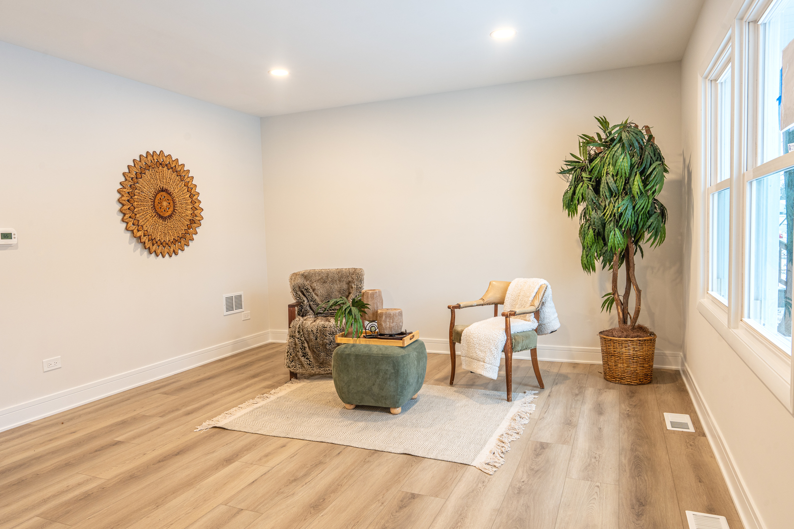 11 South Alfred Avenue Elgin, IL 60123 - Photo 3 of 22 a living room with furniture a window and a potted plant