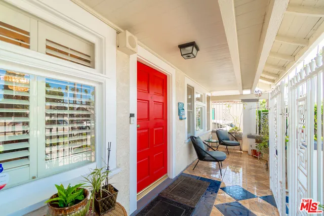 a outdoor space with furniture