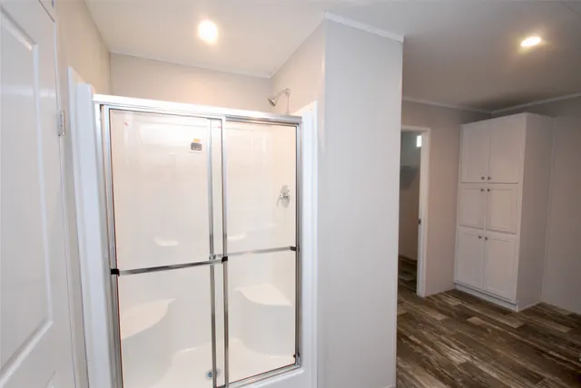 a view of a walk in closet