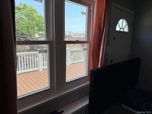 a view of front door