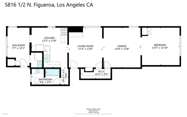 $3,000 | 5816 1/2 North Figueroa Street, Los Angeles, CA 90042