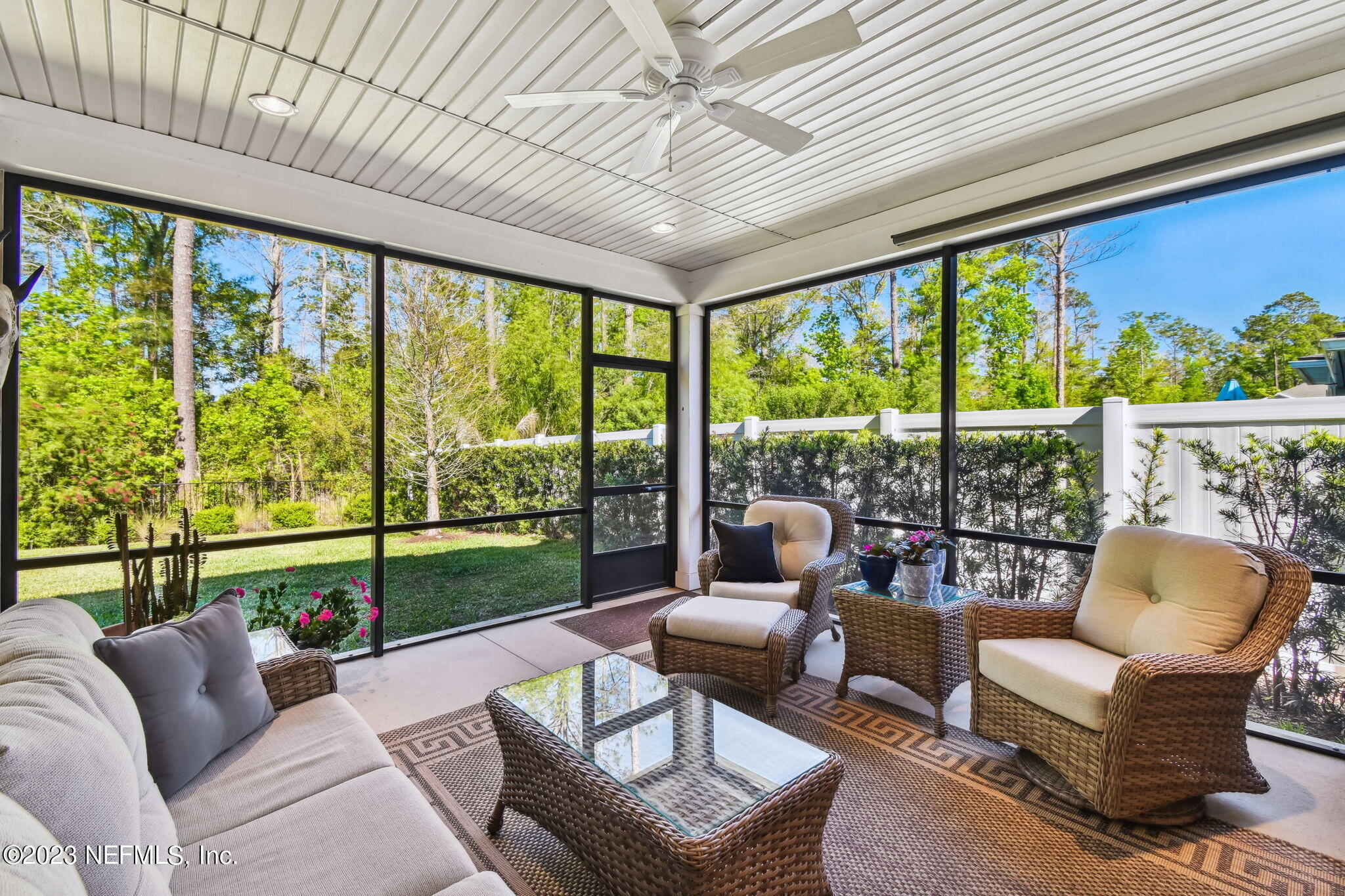 493 Rittburn Lane St. Johns, FL 32259 - Photo 41 of 53 Screened Lanai with Sun Shade
