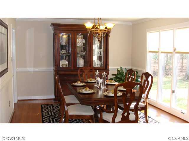 13710 Harbourwood Road Midlothian, VA 23112 - Photo 16 of 24 Dining Room - The formal dining room with wood flo