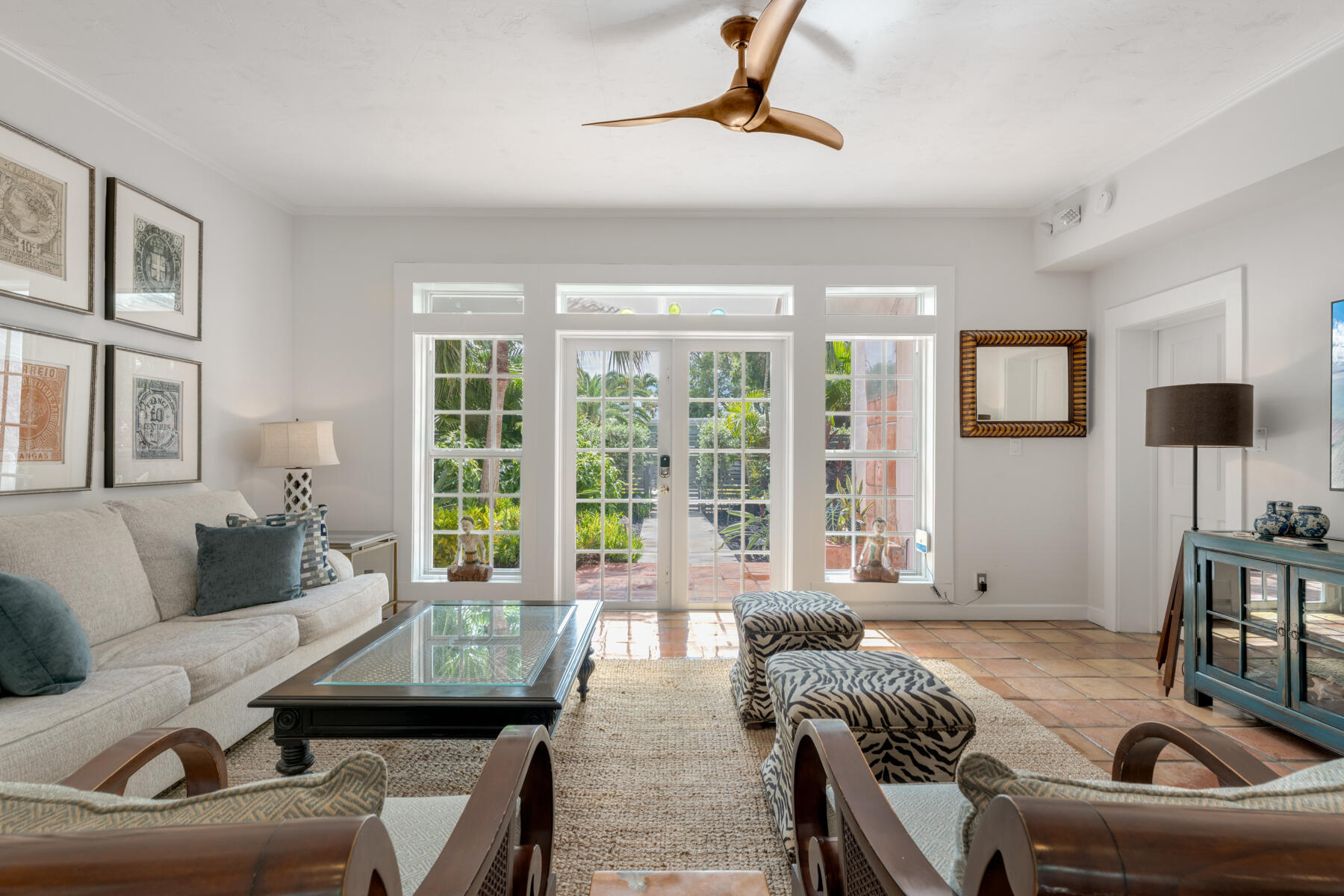 1511 Johnson Street Key West, FL 33040 - Photo 6 of 36 a living room with furniture and floor to ceiling windows
