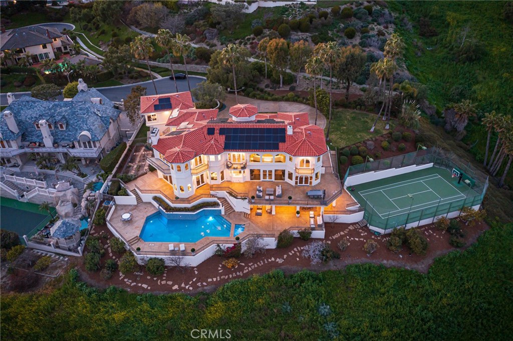 9 Wildflower Laguna Niguel, CA 92677 - Photo 4 of 47 an aerial view of a house with a garden and swimming pool