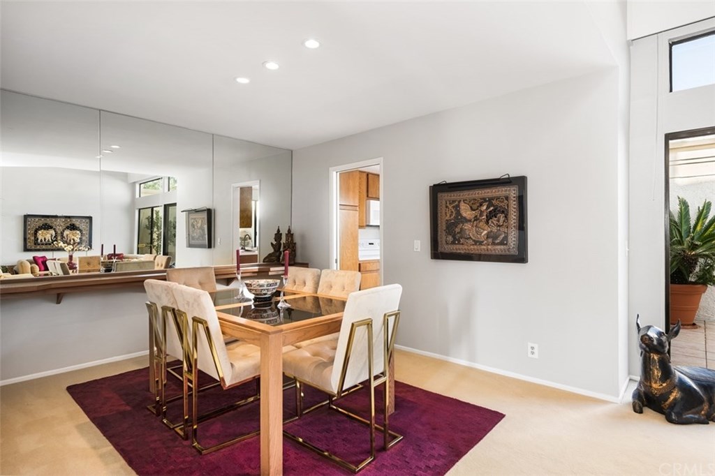 45 Morena Irvine, CA 92612 - Photo 10 of 49 Dining room view with recessed lighting and steps from the kitchen.