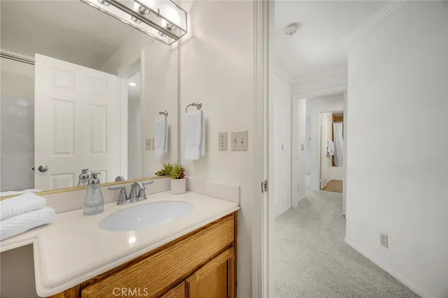 a view of staircase with large window