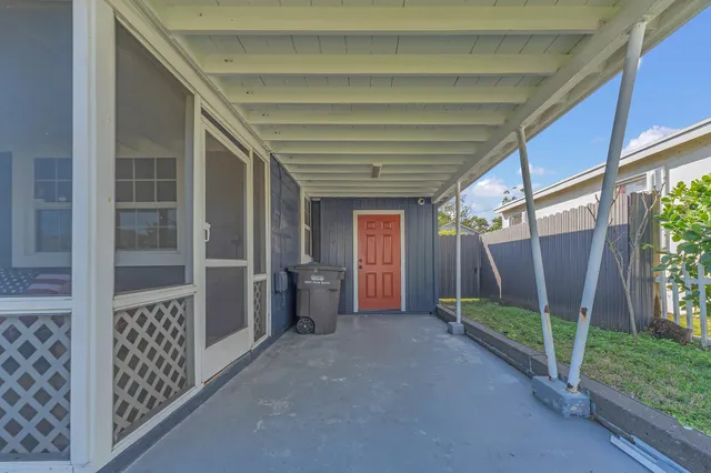a view of an entryway door
