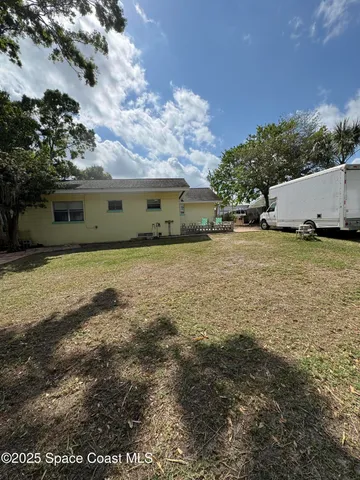 a backyard of a house