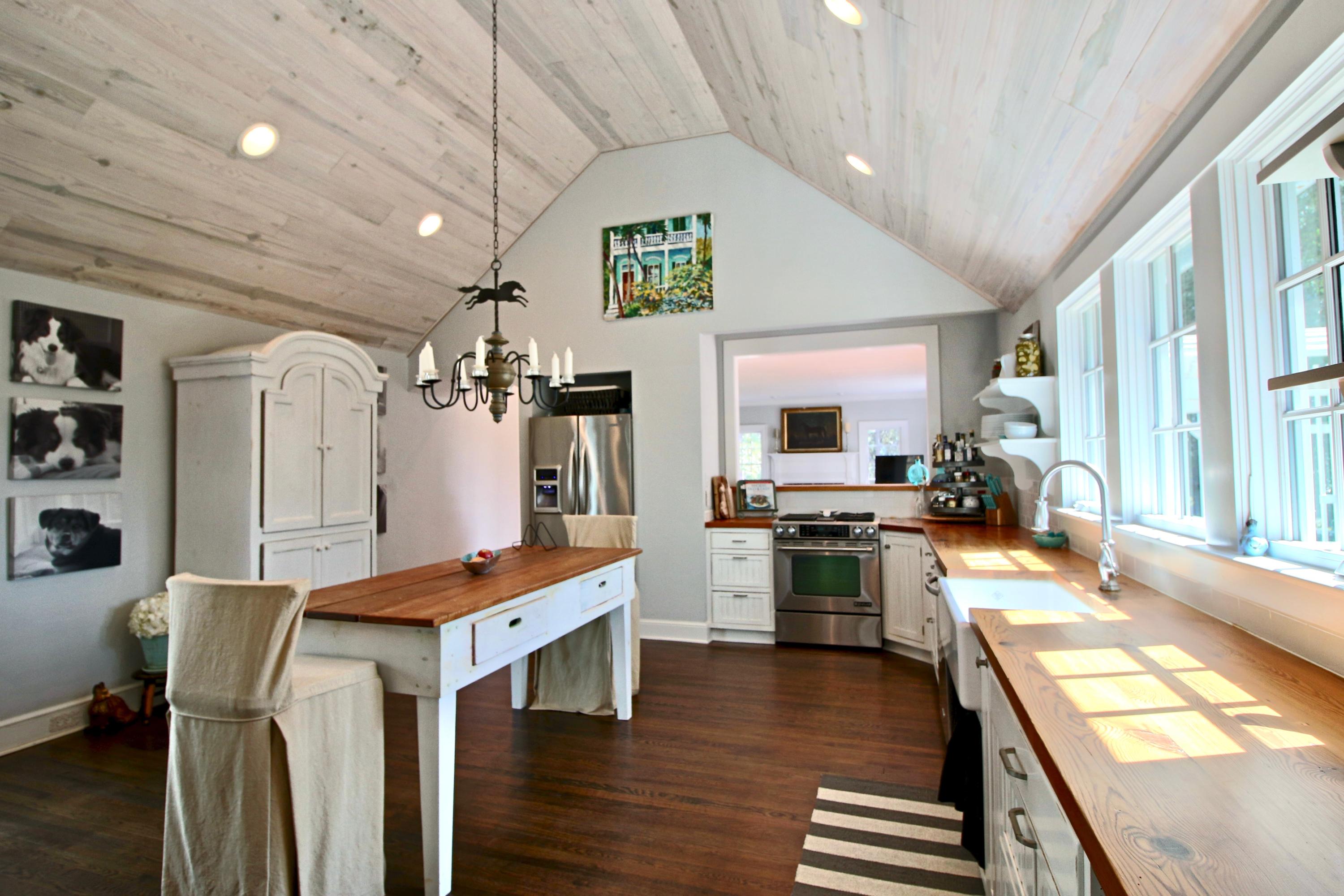 389 Old Mail Road Southern Pines, NC 28387 - Photo 12 of 54 Beautiful heart pine countertops and pine tongue and groove ceilings