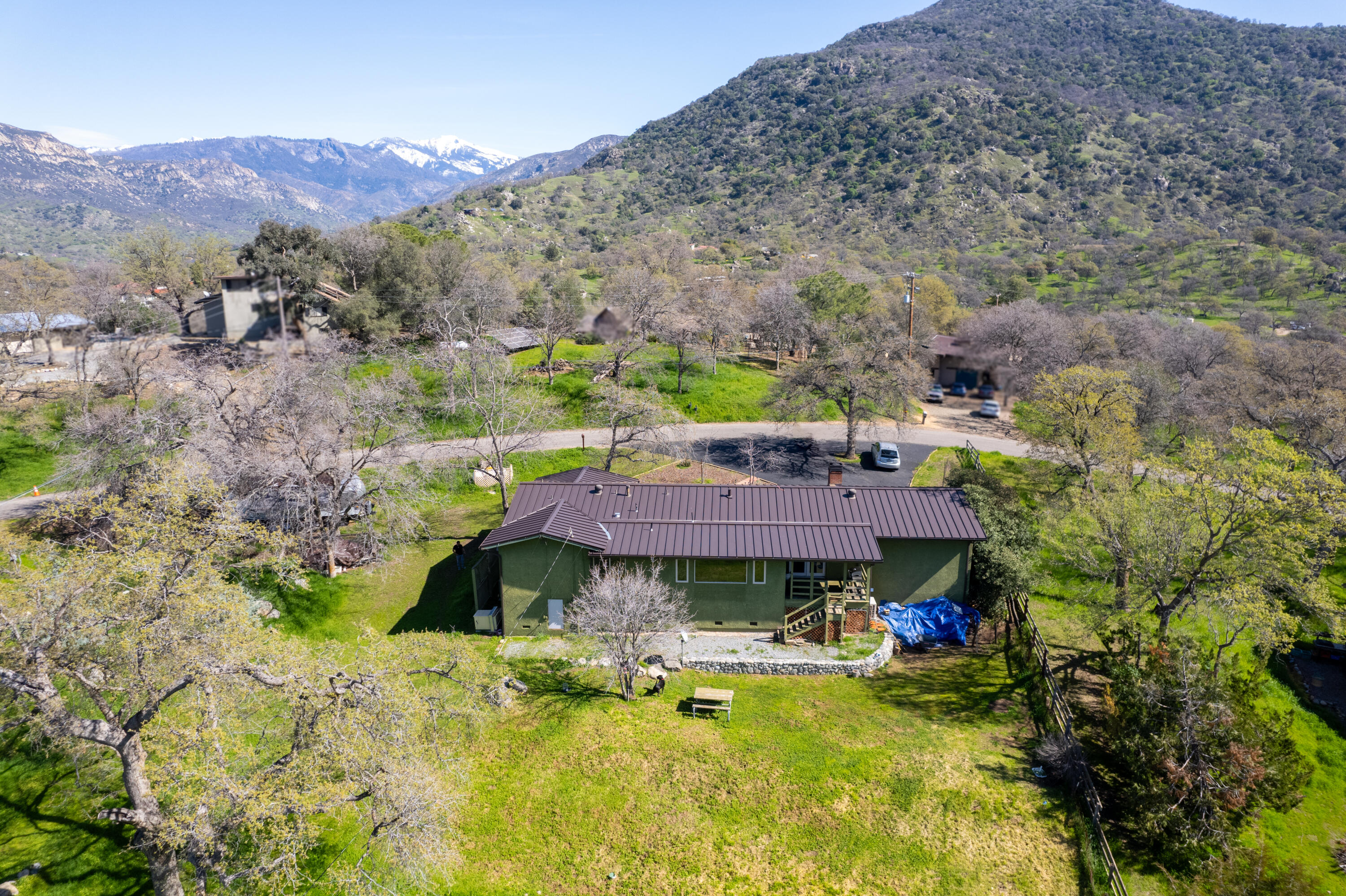 44040 Skyline Drive Three Rivers, CA 93271 - Photo 29 of 40 a view of a house with a yard and mountain