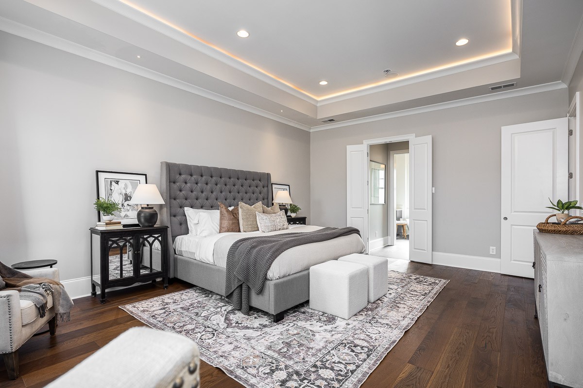 6876 Cross Keys Road College Grove, TN 37046 - Photo 28 of 99 a bed room with a bed and wooden floor