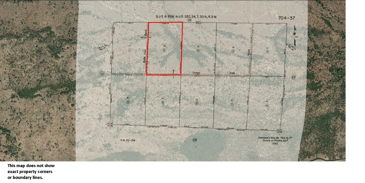40-acres Campo Dios Road Shingletown, CA 96088 - Photo 3 of 19 aerial assessors map