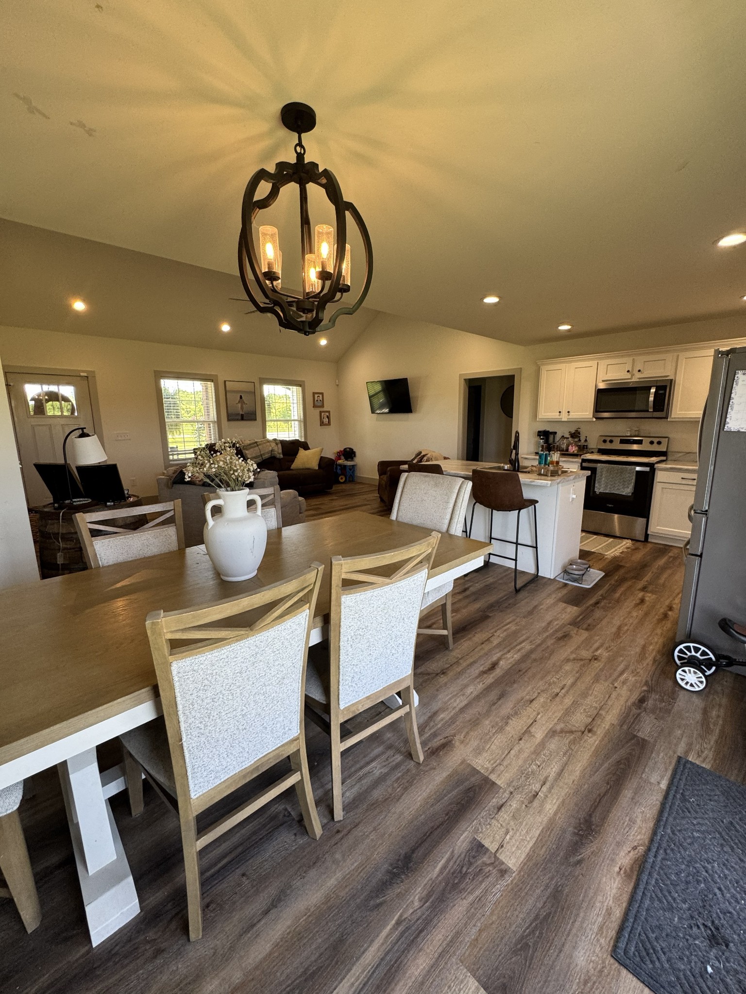 3130 Stokes Chapel Road Elkton, KY 42220 - Photo 7 of 15 a living room with lots of furniture and kitchen view
