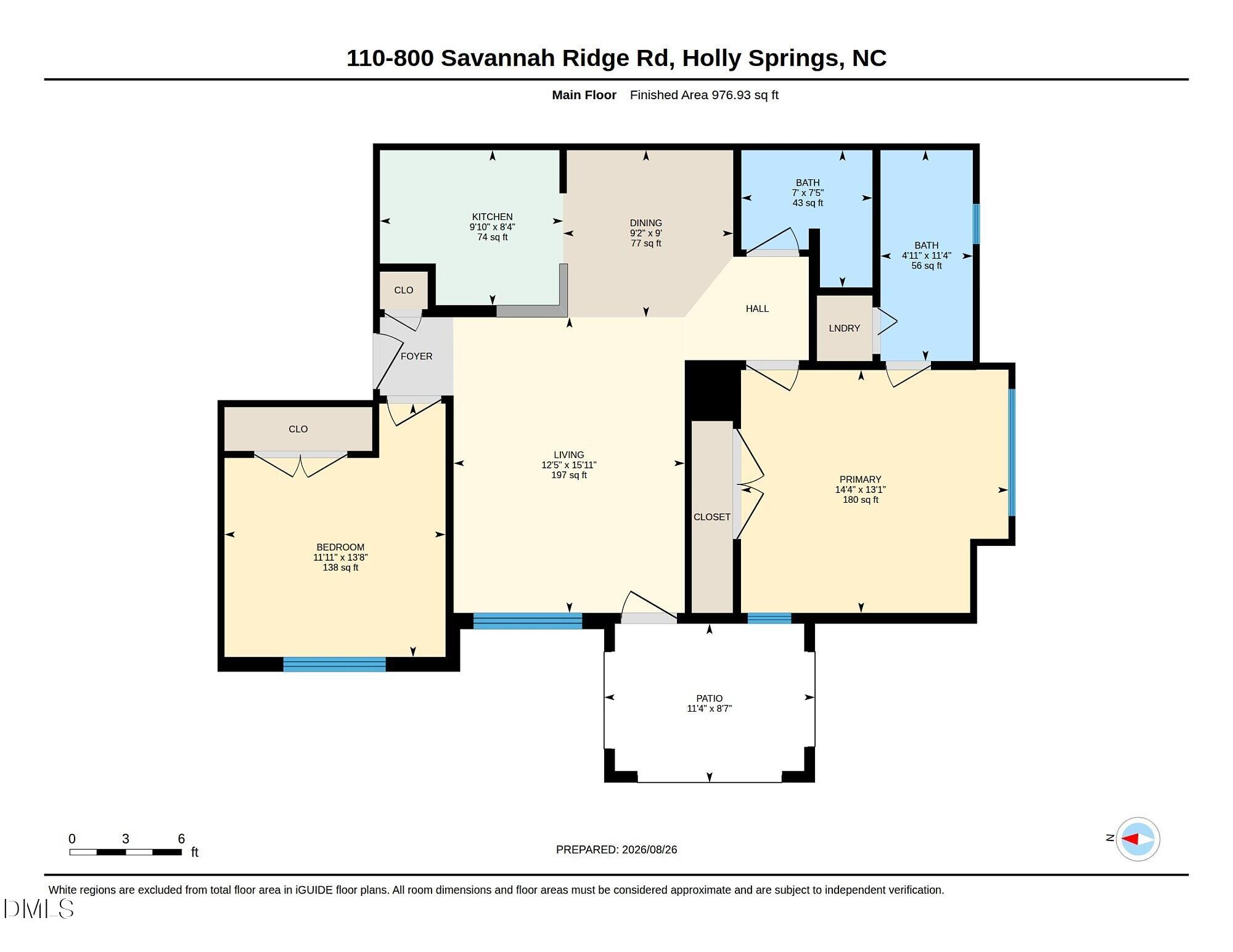 800 West Savannah Ridge Road, Unit 110 Holly Springs, NC 27540 - Photo 24 of 25 FloorPlan