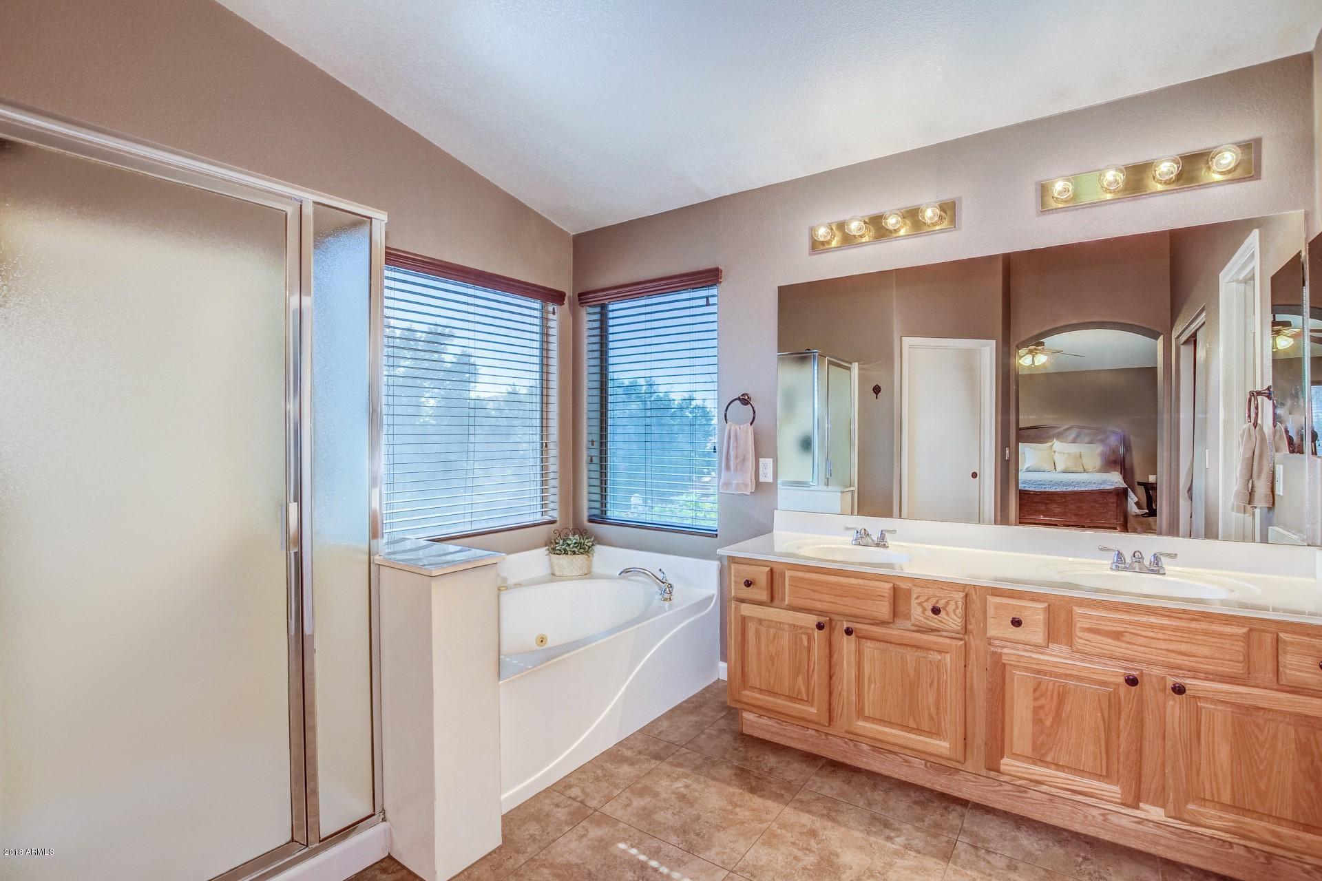 16033 South 18th Drive Phoenix, AZ 85045 - Photo 17 of 30 a bathroom with a sink and a mirror