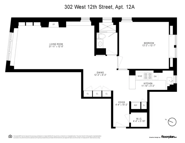 $3,100,000 | 302 West 12th Street, Unit 12A | West Village
