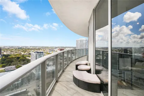 a view of balcony with couch