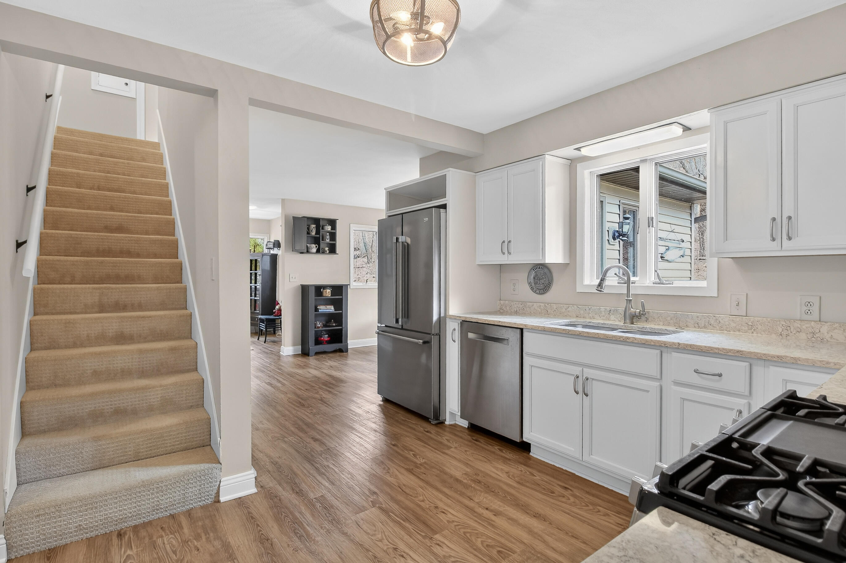 N7024 Oakwood Road Richmond, WI 53190 - Photo 32 of 54 Staircase to Upper Level Bedrooms
