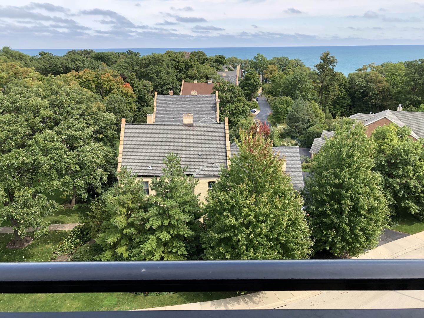 3535 Patten Road, Unit 6E Highland Park, IL 60035 - Photo 10 of 47 an aerial view of a house with a garden