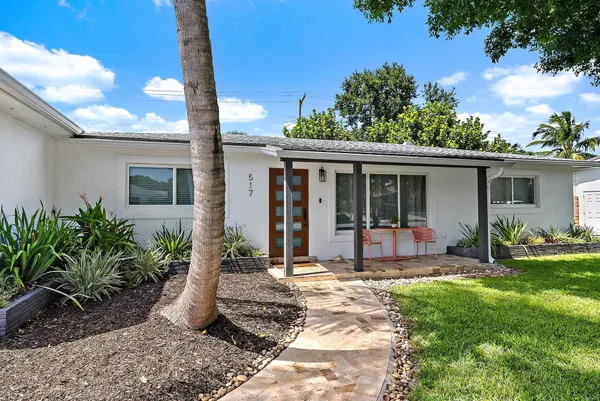 a view of a entryway door front of house