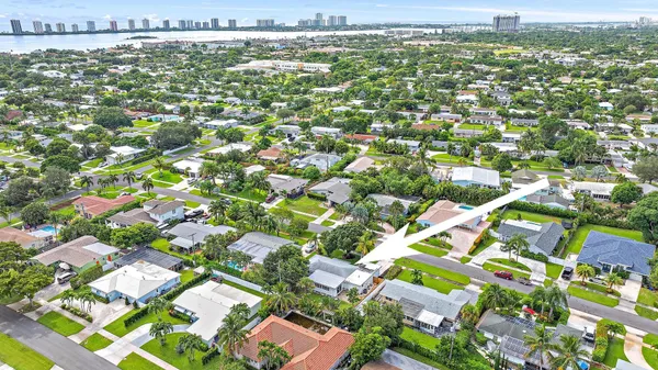 an aerial view of a city