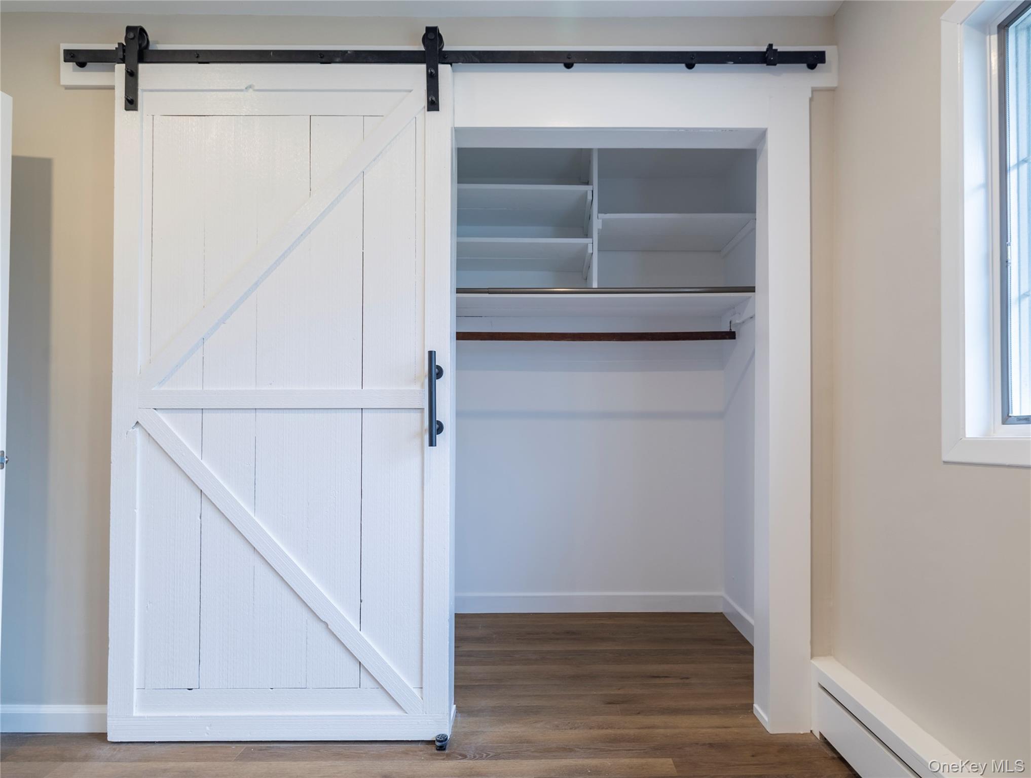 485 Farm Ranch Road West Bethpage, NY 11714 - Photo 16 of 26 Primary Bedroom Closet with Barn Doors
