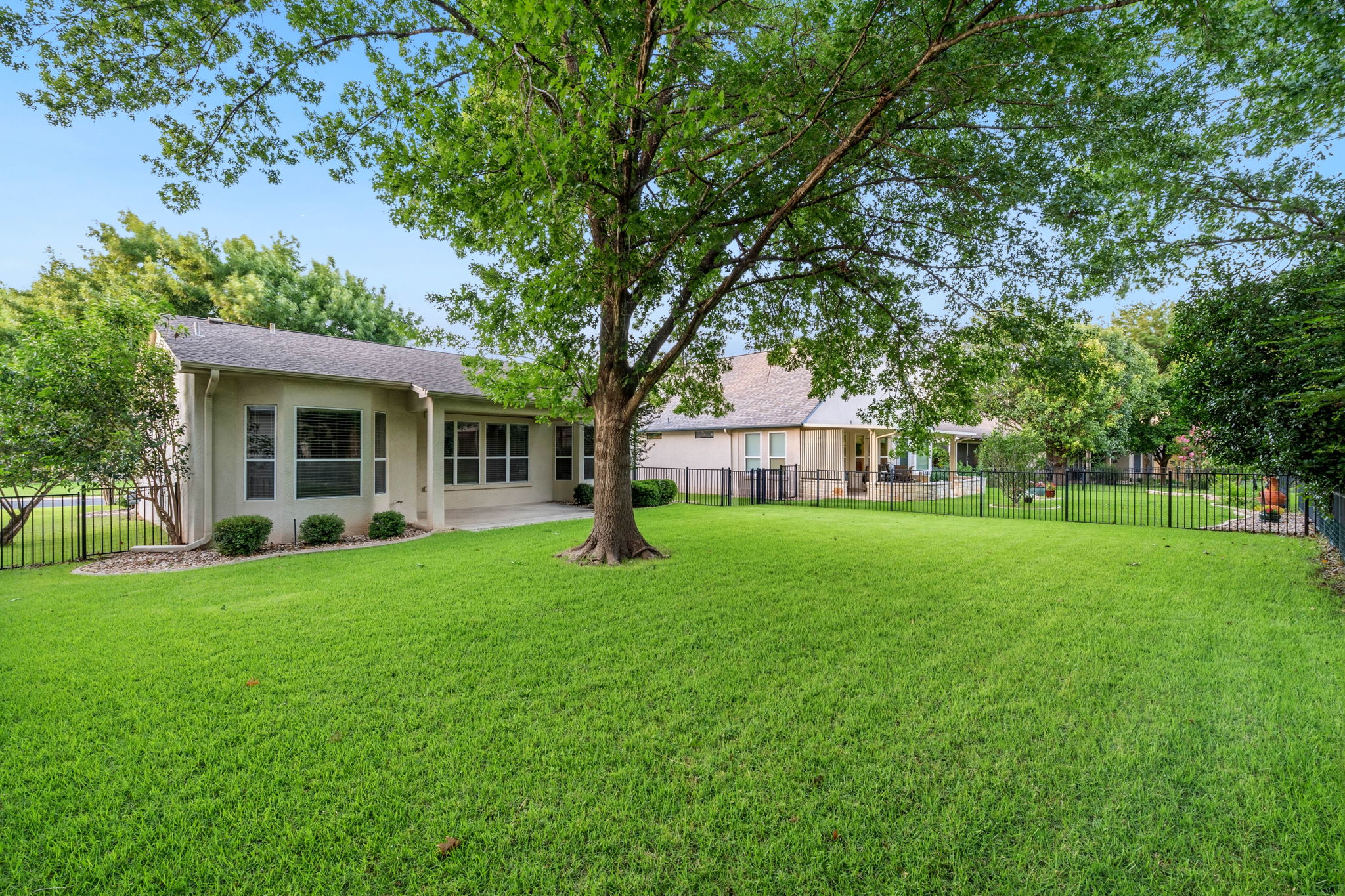 137 Trail Rider Way Georgetown, TX 78633 - Photo 24 of 29 A spacious, verdant yard with mature trees offers an idyllic outdoor retreat.