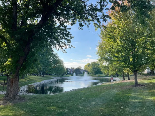 a view of a house with a tree in a garden