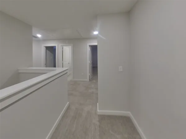 a view of hallway with front door