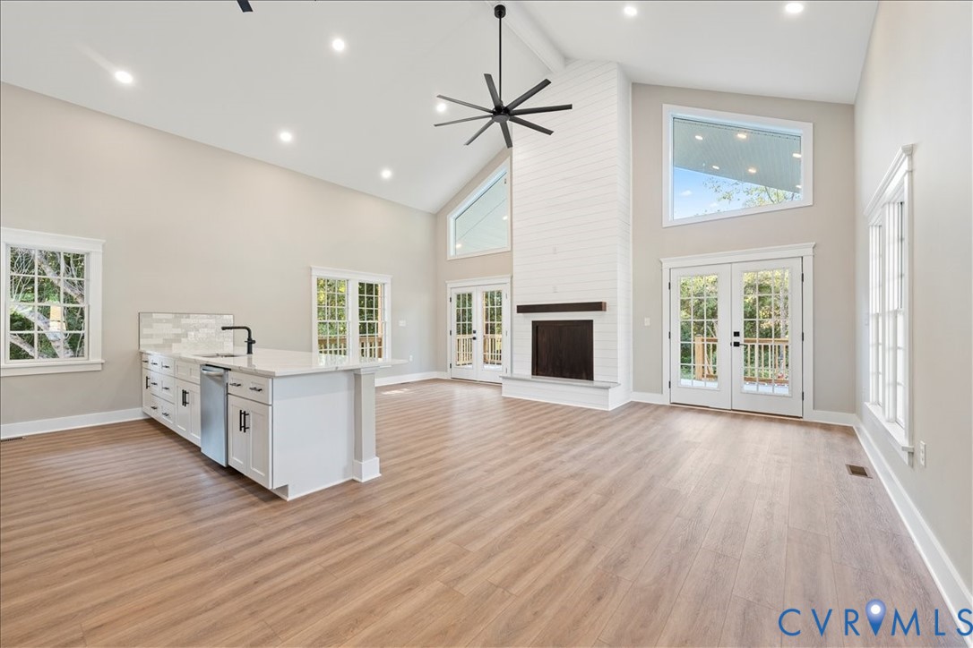 7 Trices Lake Road Columbia, VA 23038 - Photo 22 of 44 a view of workspace with wooden floor and a window