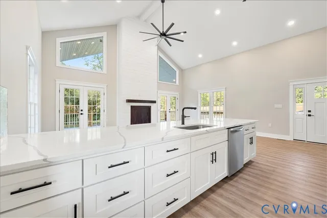 a view of a living room and a window