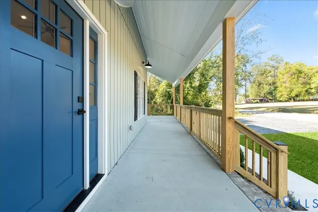 a view of a city from a balcony