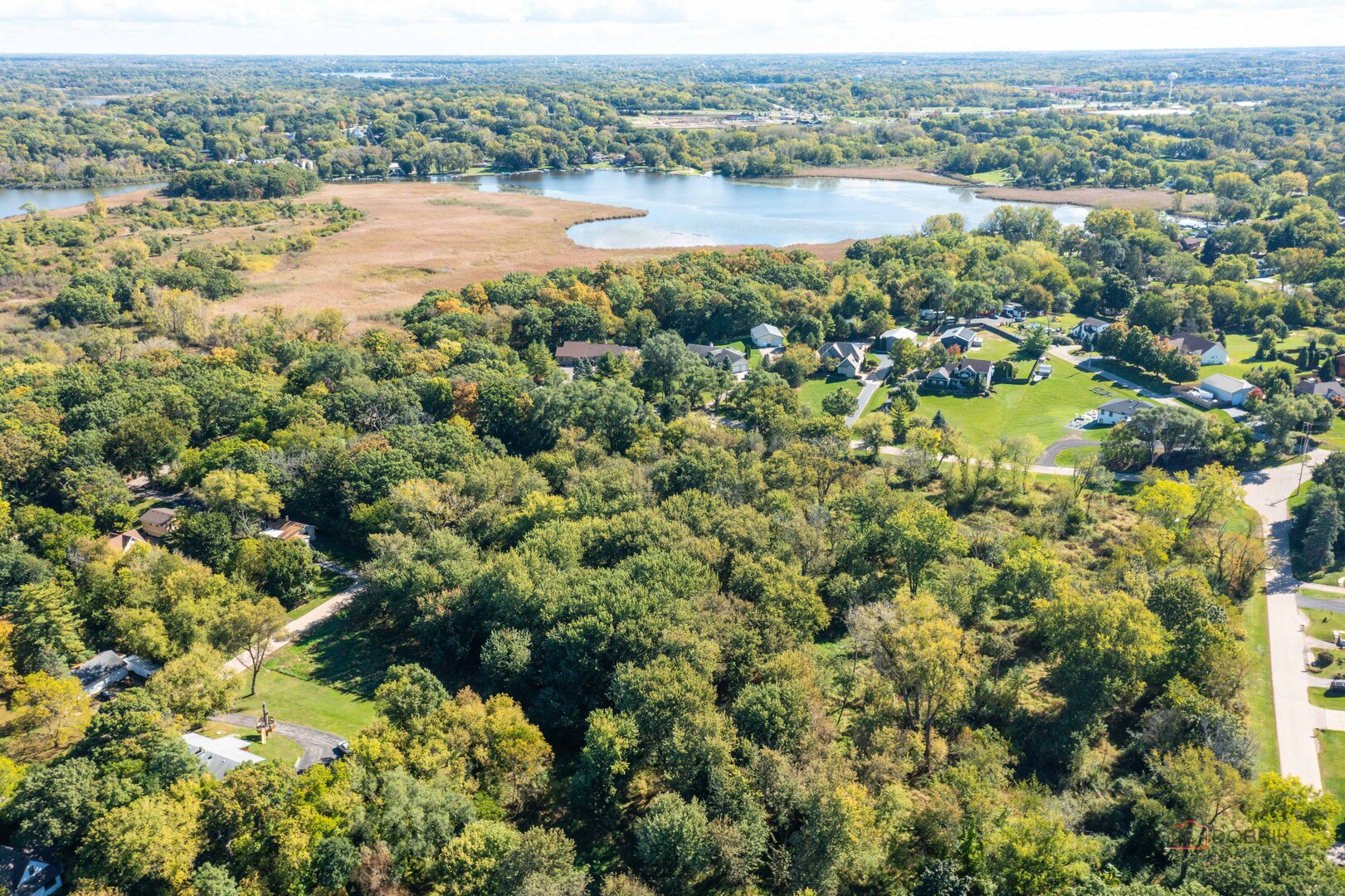 35100 North Indian Trail Ingleside, IL 60041 - Photo 4 of 20 a view of a lake with a city