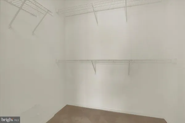 a view of small space in closet