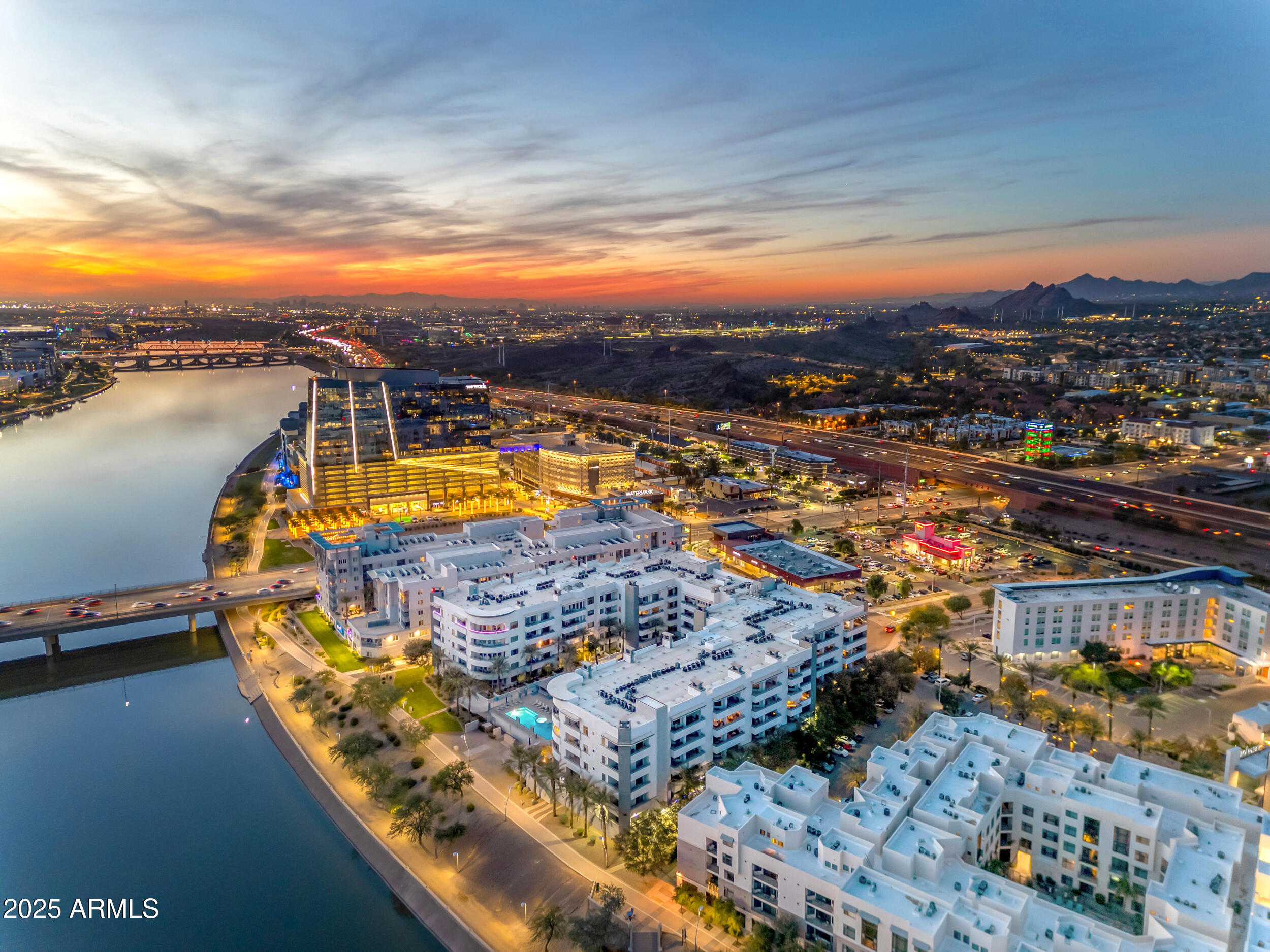 945 East Playa Del Norte Drive, Unit 5005 Tempe, AZ 85288 - Photo 43 of 69 a view of a city with an ocean beach