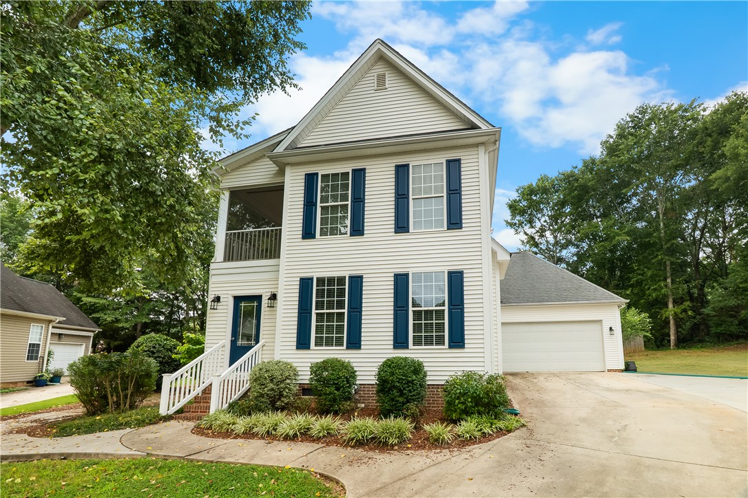 206 Village Way Pendleton, SC 29670 - Photo 1 of 46 A classic two-story residence with a screened balcony and attached garage awaits.