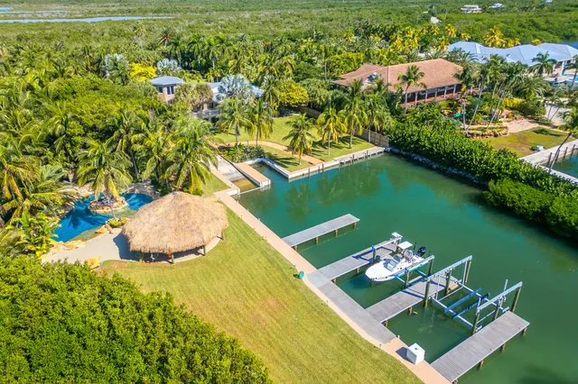 a view of a houses with a lake view