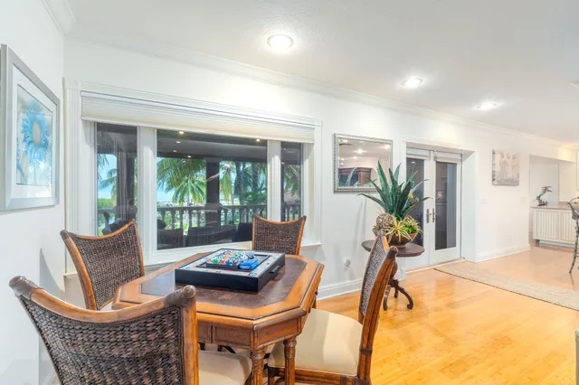 a view of a yard with swimming pool