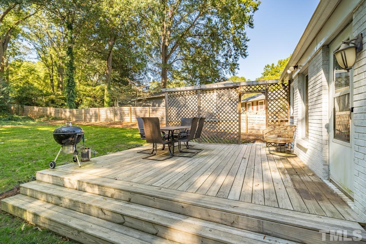 1105 Somerset Road Raleigh, NC 27610 - Photo 19 of 19 a view of outdoor space yard deck and patio