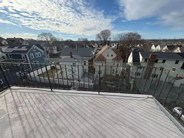 a view of a house with a terrace