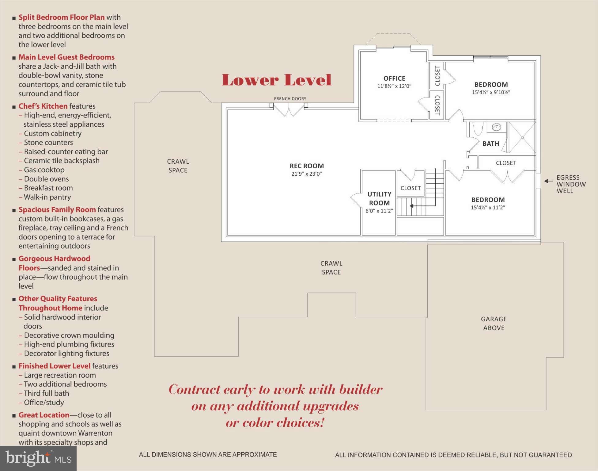 8495 Lees Ridge Road Warrenton, VA 20186 - Photo 2 of 4 Spacious light filled basement plan