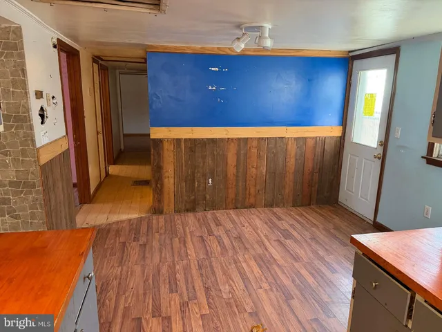 a view of wooden floor