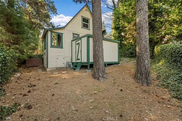 a view of a wooden deck