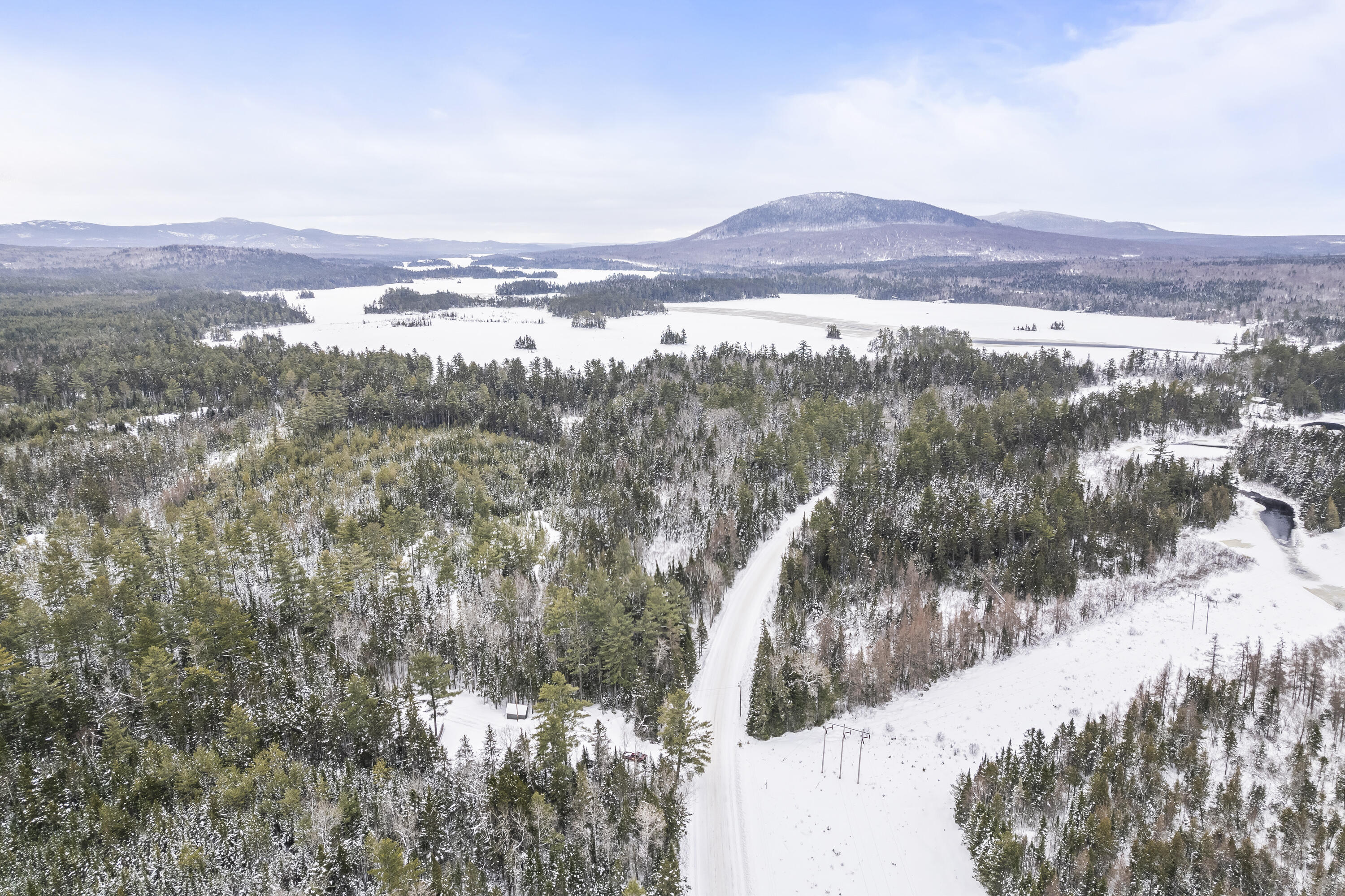 143 Indian Pond Road West Forks, ME 04985 - Photo 43 of 66 Aerial view of camp