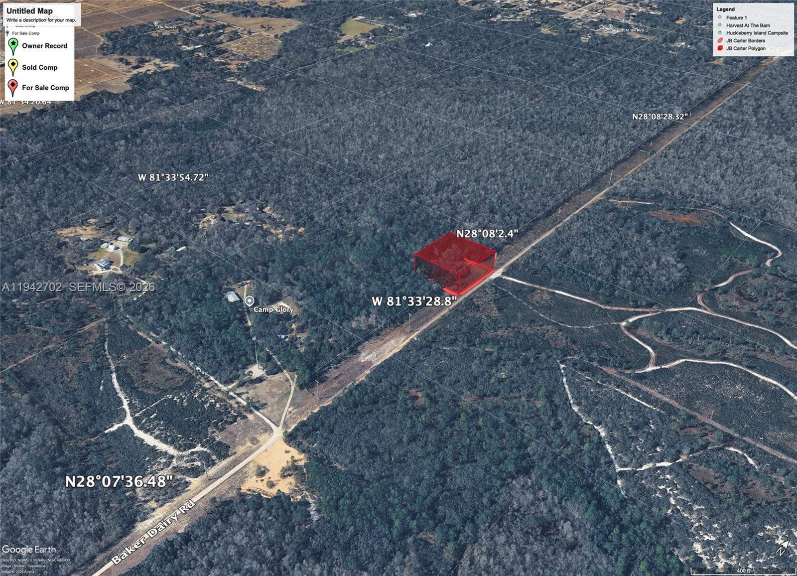 0 Jb Carter Road Davenport, FL 33844 - Photo 3 of 9 a view of a dry yard with wooden fence